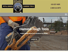 Tablet Screenshot of bombadiamondtools.com